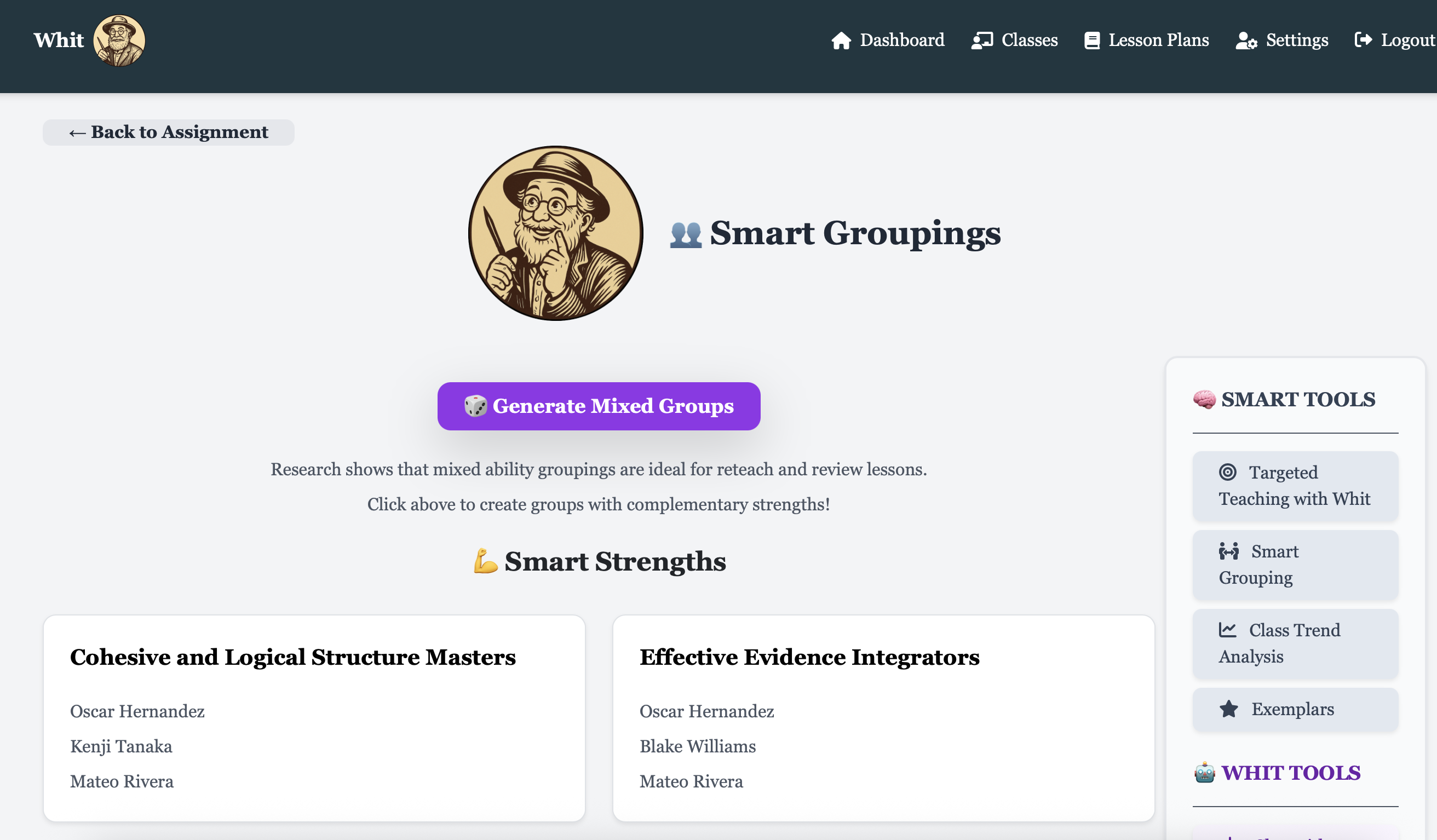 Smart Groupings